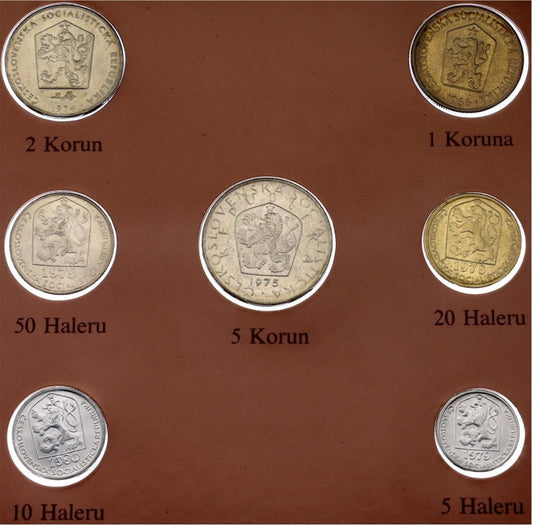 1966 - 1980 Sada mincí Československo UNC