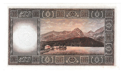 1945 500 kčs Kollar séria D Stav N perforácia S
