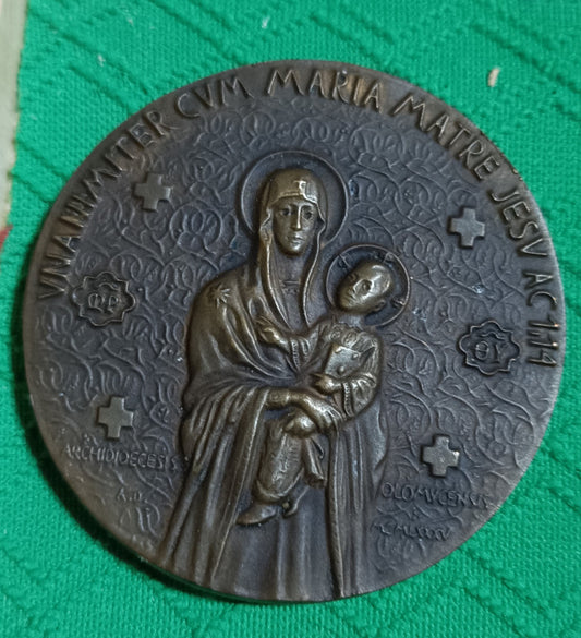 Medaila - Cyril a Metód ( bronz ). L. Šindelár