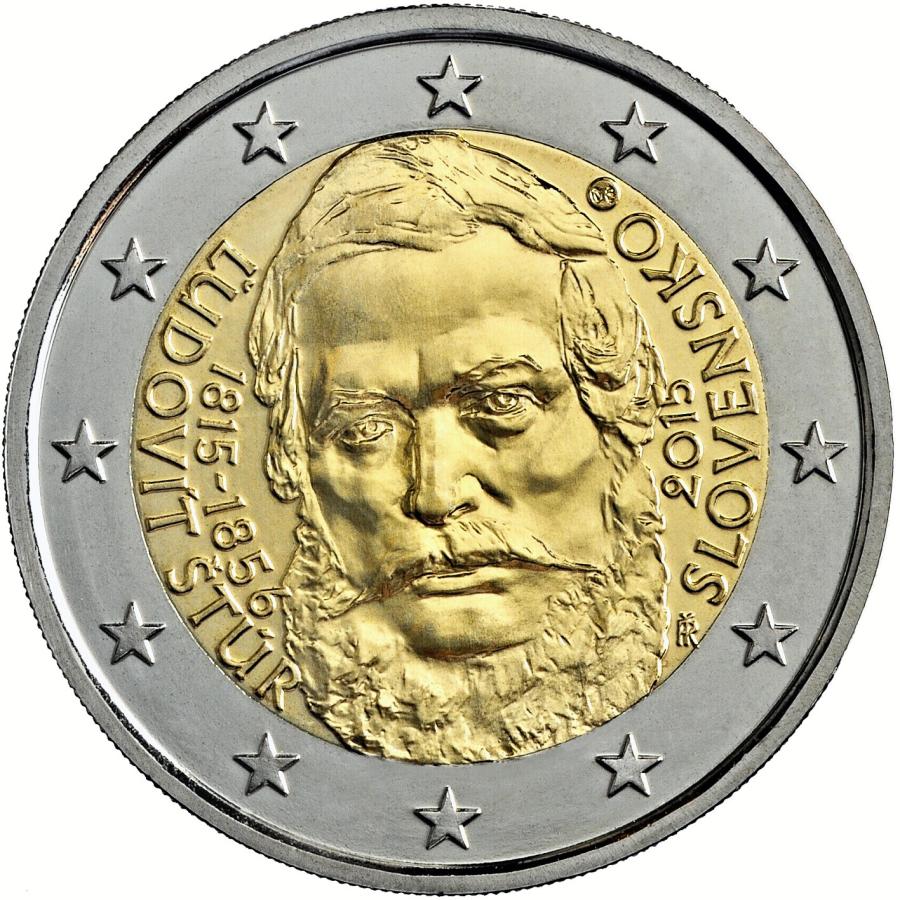 2015 Slovensko 2 euro- 200. výročie narodenia Ľudovíta Štúra