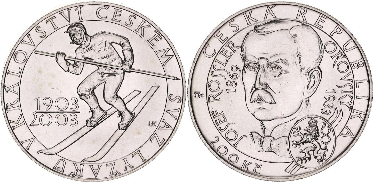 2003 – Svaz lyžařů v Království českém, běžná kvalita 200 kč