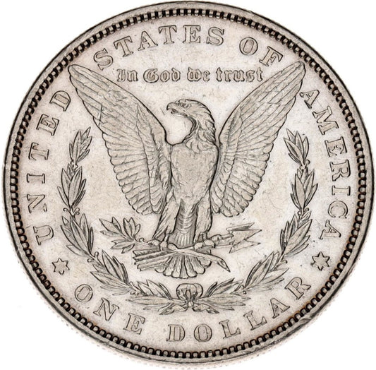 1885 Strieborná veľká minca Morgen dollar