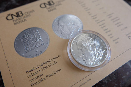 1998 / Pamätná strieborná minca. 200. výročie narodenia Františka Palackého 200 Kč