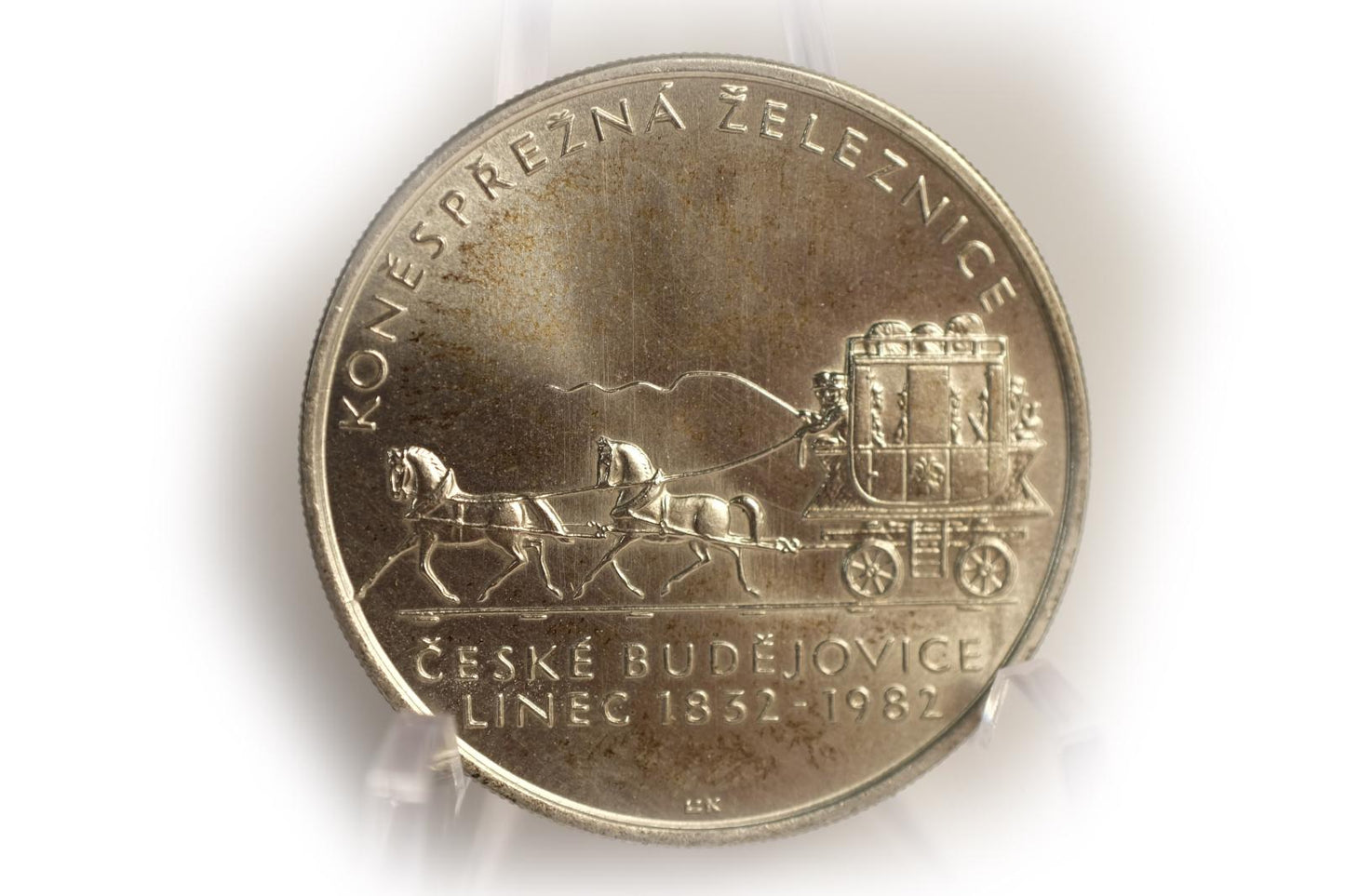1982 100kčs - Konská železnica České Budějovice - Linec