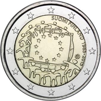 2015 2 Euro Fínsko - 30 rokov Europskej vlajky