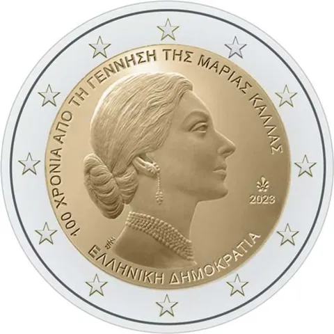 2023 Grécko 2 eurá Maria Callas