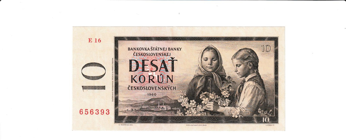 1960 10 Kčš séria E 16 UNC