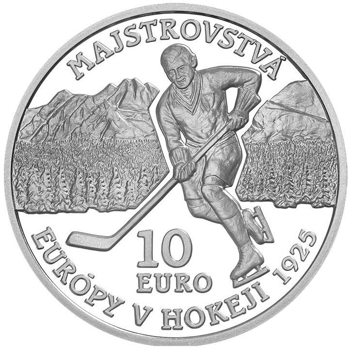 2025 10 EUR Strieborná minca Prvý medzinárodný športový turnaj na území SR Proof a BU