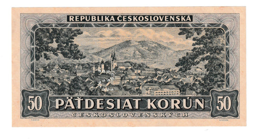 1948 50 kčs Štefánik séria A Stav N vzácna perforácia S