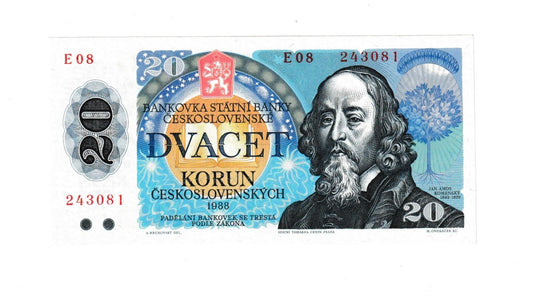 1988 20 korun Komenský Séria E