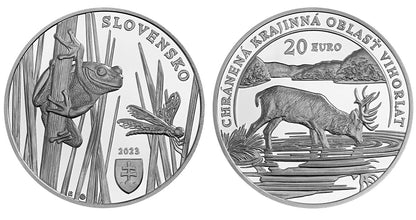 2023 /  Strieborná minca 20€ proof - Chránená krajinná oblasť Vihorlat