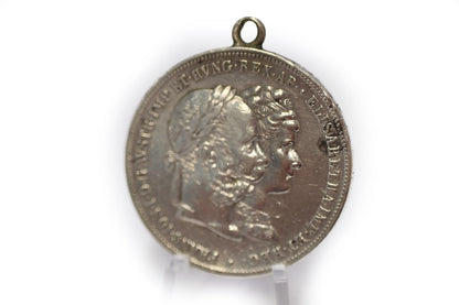 1879 2 zlatník 25. výročie svadby Františka Jozefa I. a Sissi