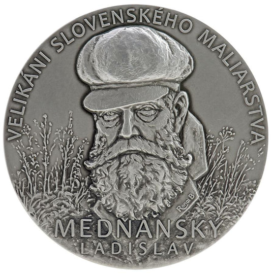 Strieborná medaila - Velikáni Slovenského maliarstva - Ladislav Medňanský