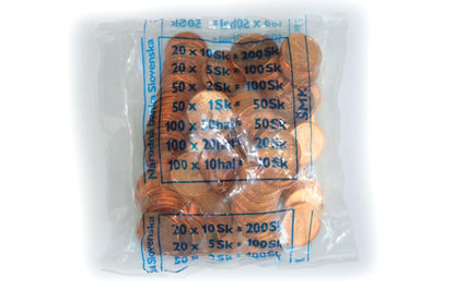 50 Halierov Set mincí 2005 v originál bankovom sáčku UNC