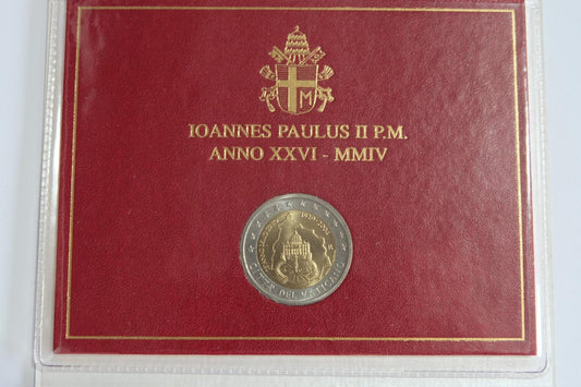 2004 Vatikán 2 euro 75. VÝROČIE ZALOŽENIA VATIKÁNSKEHO MESTSKÉHO ŠTÁTU