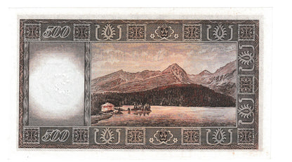 1945 500 kčs Kollar séria D Stav N perforácia S