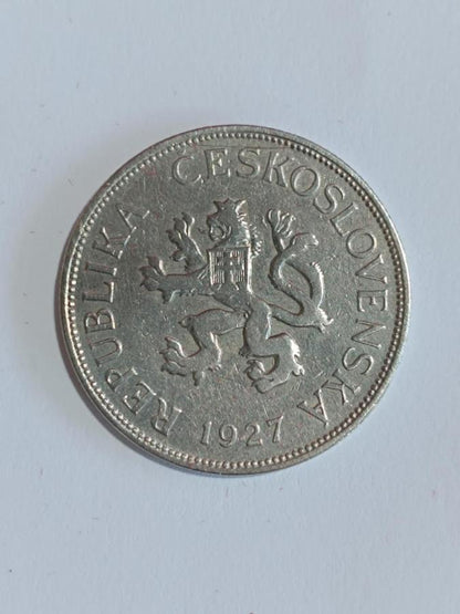 1927 5 kč Československo extra vzácna a krásnom stave