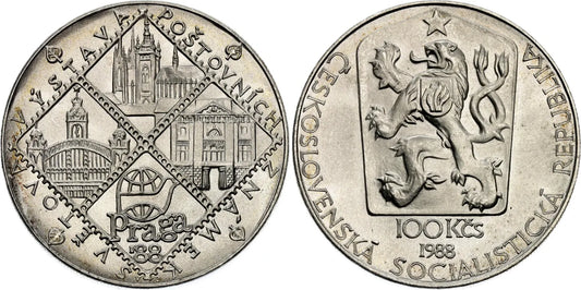 1988 / 100 kčs Svetová výstava poštovních známek