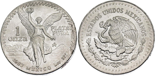 Strieborná minca Mexico 1983 1 Onza