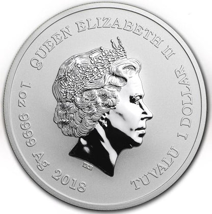 Strieborná investičná minca 1oz 999 Iron man 2018