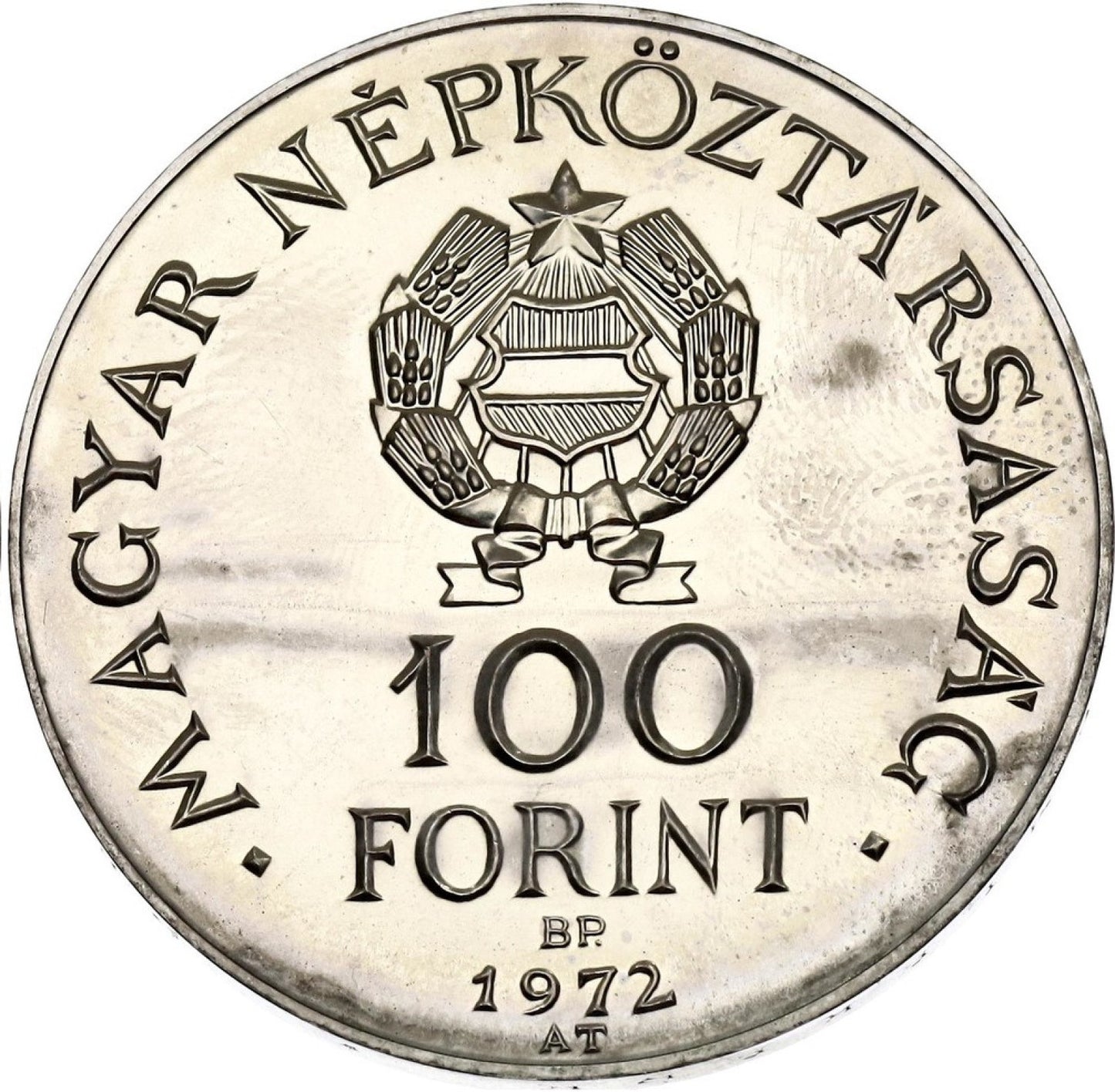 1972 100 FORINT 100 výročie spojejenia Budy a Pešty v Budapešt