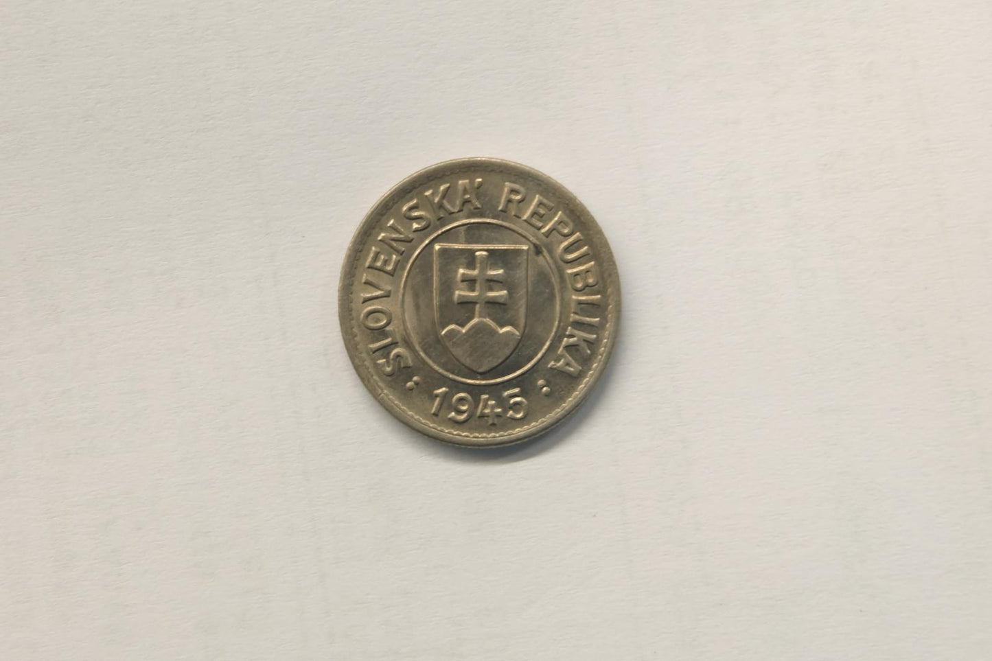 1945 1 Koruna Slovenský Štát, Krásny stav.