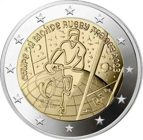 2023 Francúzsko  2 eurá Svetový šampionát v ragby
