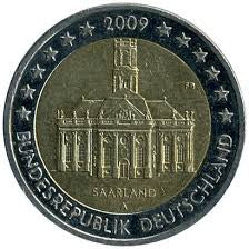 2009 2 EURO Nemecko - SAARLAND G