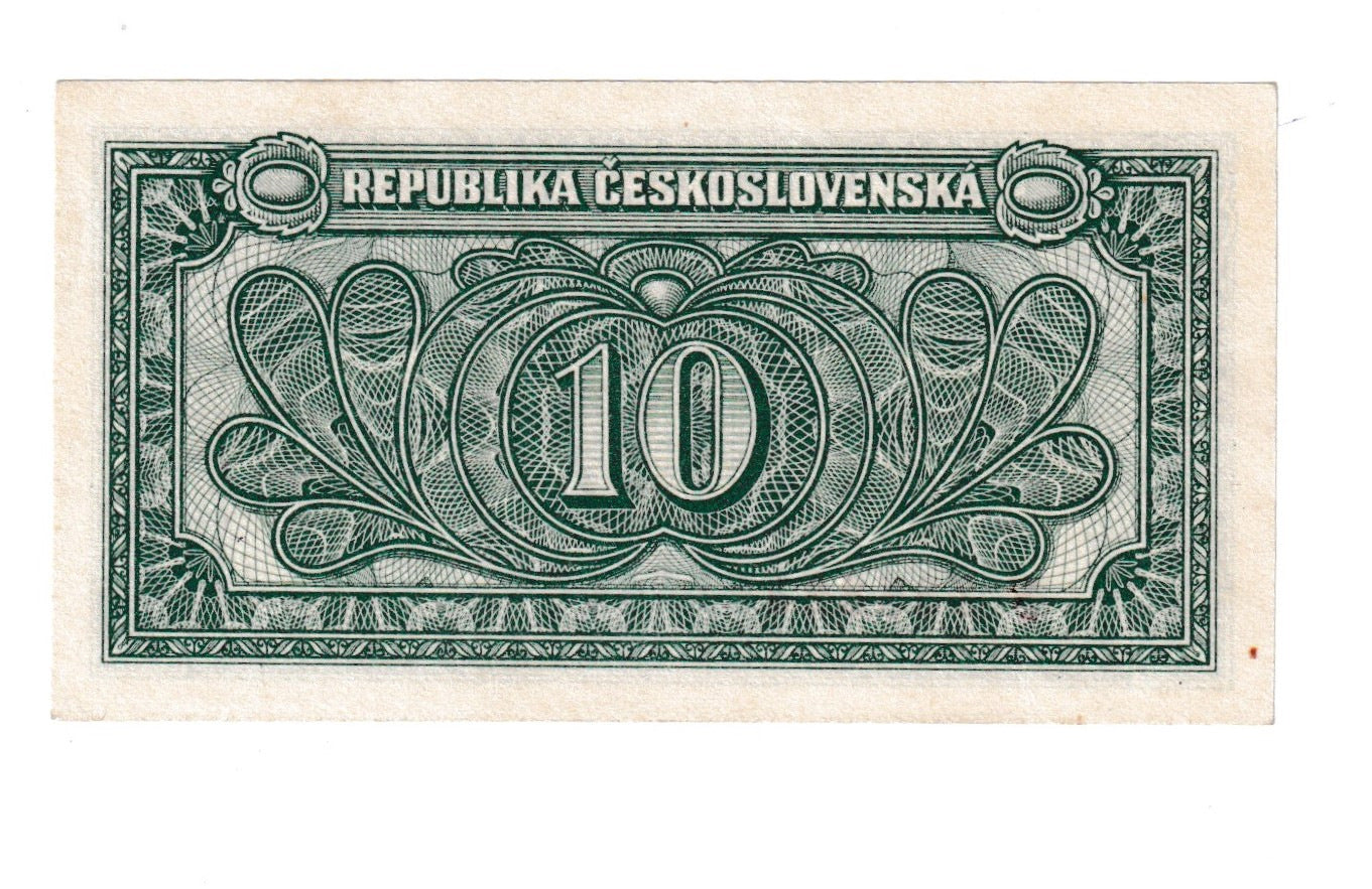 1950 10 Kčš séria F stav Au