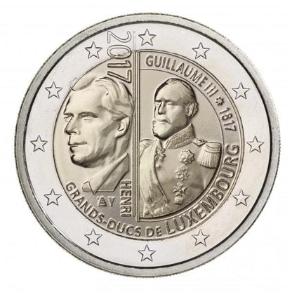 2017 2 EURO Luxembursko - Guillaume III.