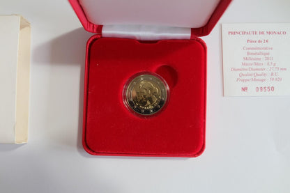 2011 Monako 2 euro svatba princa Alberta a Charlene