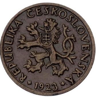 5 Halier 1923 Krásny zbierkový stav!