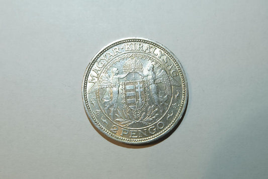 Strieborná minca 2 pengo 1938 Panna Mária