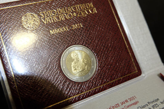 2021 Vatikán 2 euro Caravaggio