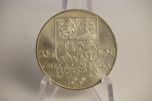 1993 100 kčs - Muzeálna spoločnosť - 100. výročie založenia