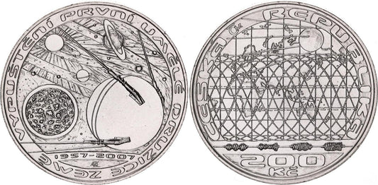 2007 200 Kč - Sputnik - první umělá družice Země