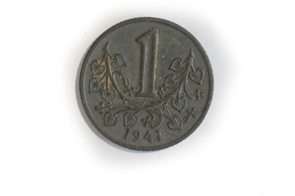 1941 1 Koruna Protektorát Čechy a Morava