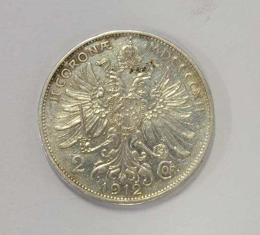 1912 2 Koruna Bz Franz Jozef Rakúsko Uhorsko