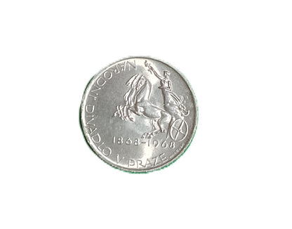 1968 10 Kčs - Národné divadlo v Prahe - 100. výročie položenia základného kameňa