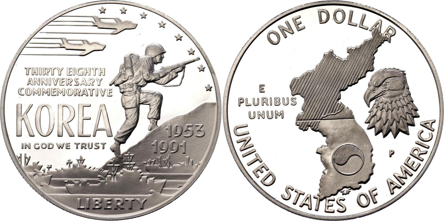 1991 1 Dollar P USA Kórejská vojna