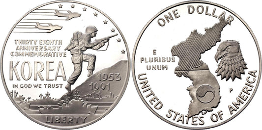 1991 1 Dollar P USA Kórejská vojna