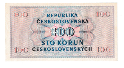 1945 100 kčs séria C32 perforácia S Aunc