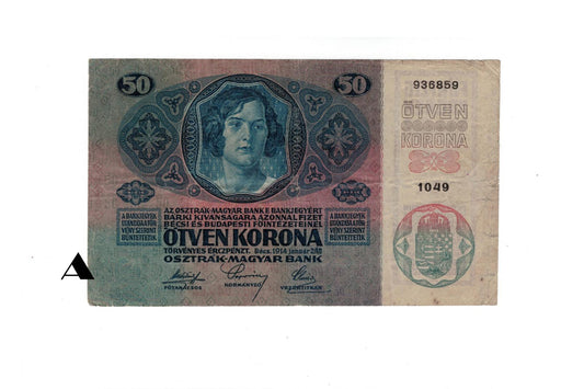50 korún 1914 bez pretlače! Rakúsko-Uhorsko