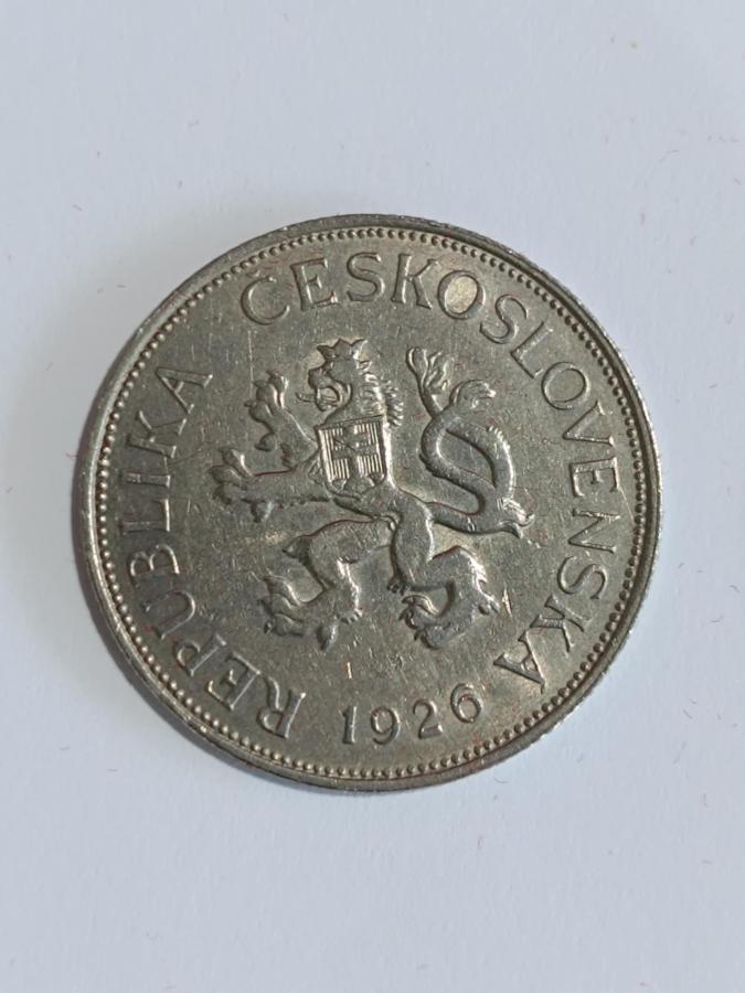 1926 5 kč Československo