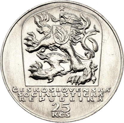 1969 25 Kčs - Plamene SNP 25 výročie SNP