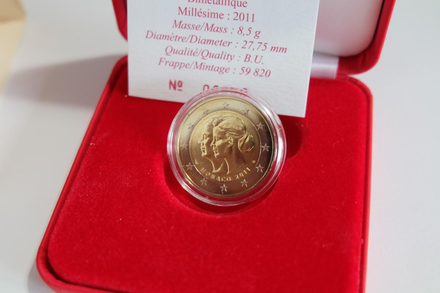 2011 Monako 2 euro svatba princa Alberta a Charlene