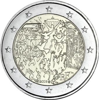 2019 2 EURO Francúzsko - Berlínsky múr