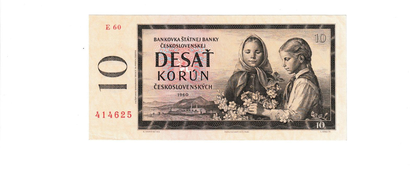 1960 10 Kčš séria E 60 UNC