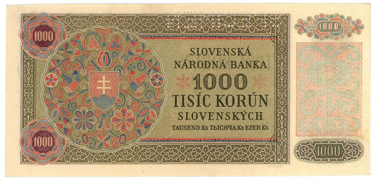 1940 1000 korun Slovenský štát séria 3i5 SPECIMEN