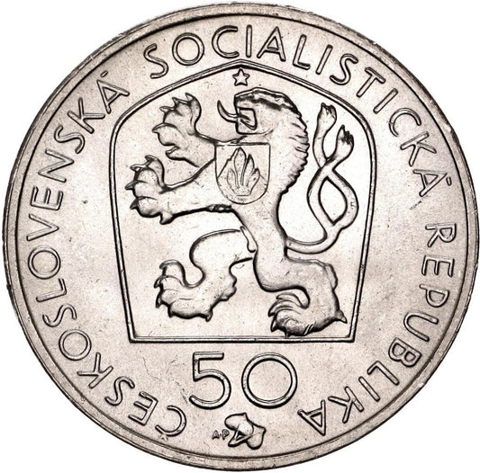 1972 50 Kčs - J. V. Myslbek - 50. výročie úmrtia